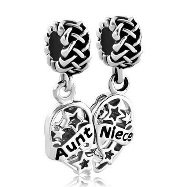 Celtic Open LOVE Heart Dangle Large Hole Silver Bead for European Charm Bracelet Celtic Open LOVE Heart Dangle Large Hole Silver Bead for European Charm Bracelet